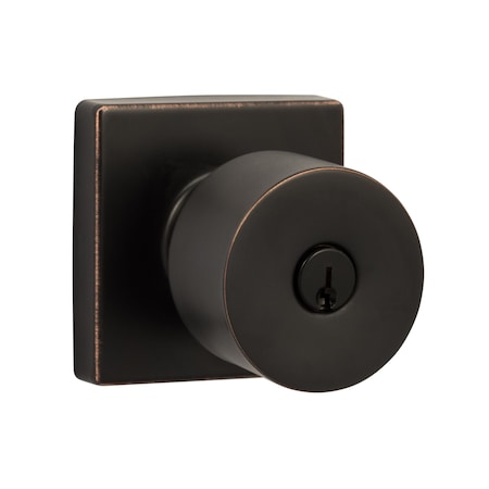 Sure-Loc Hardware Sure-Loc Hardware Bergen Square Entry Knobset, Vintage Bronze BG107-SQ 11P